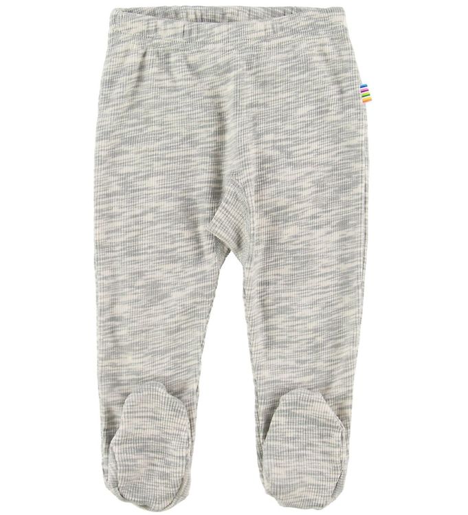Joha Leggings m. Fødder - Gråmeleret