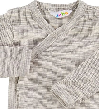 Joha Wrap Body l/s - Melange Grey