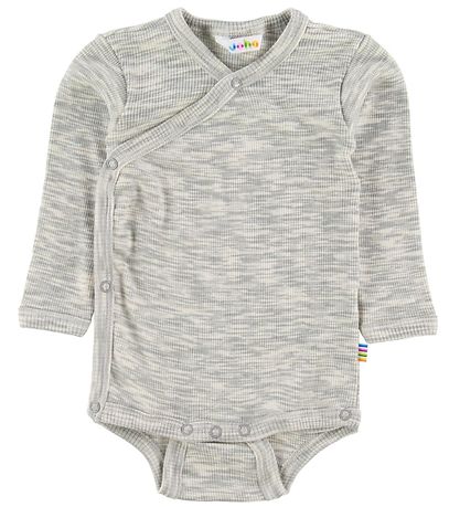Joha Wrap Body l/s - Grey Melange Joha Wrap Body l/s - Grey Melange