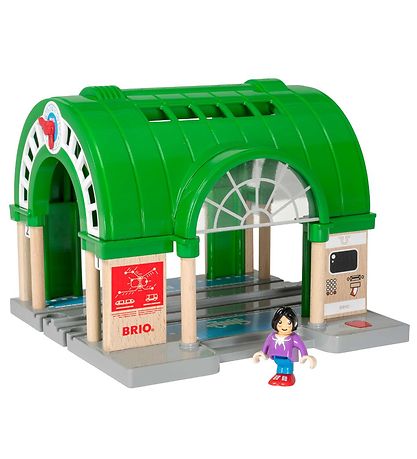 BRIO World Bahnhof - Grün/Grau/Holz 33649 BRIO World Bahnhof - Grün/Grau/Holz 33649