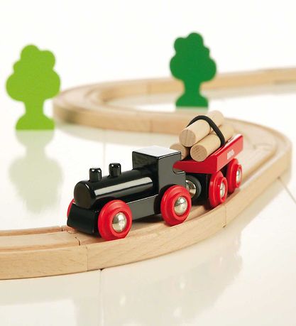 BRIO Classic Schienen Set m. Wald - Rot/Schwarz 33042 BRIO Classic Schienen Set m. Wald - Rot/Schwarz 33042