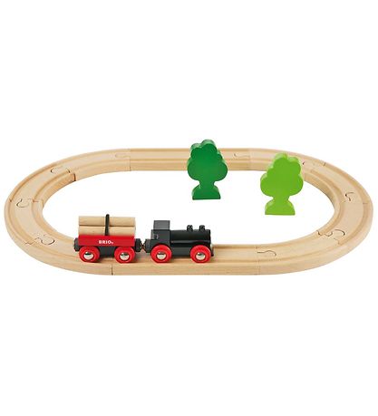 BRIO Classic Schienen Set m. Wald - Rot/Schwarz 33042 BRIO Classic Schienen Set m. Wald - Rot/Schwarz 33042