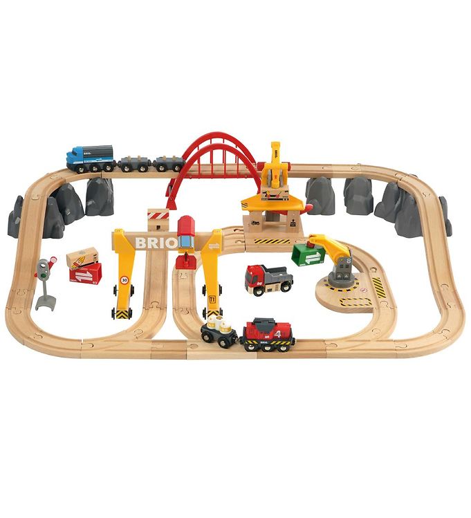 BRIO Togbanesæt - 54 dele - Multifarvet 33097