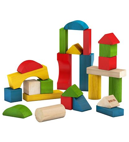 BRIO Toddler Klodser - 25 dele - Træ - Multifarvet 30114