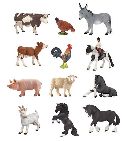 Papo Mini Farm Set - 2-6 cm - 12 pcs