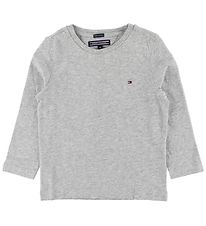 Tommy Hilfiger Bluse - Basic - Grey Heather Tommy Hilfiger Bluse - Basic - Grey Heather