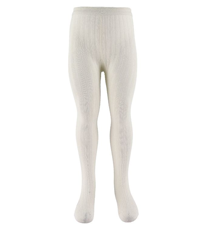 MP Strømpebukser - Rib - Hvid billede