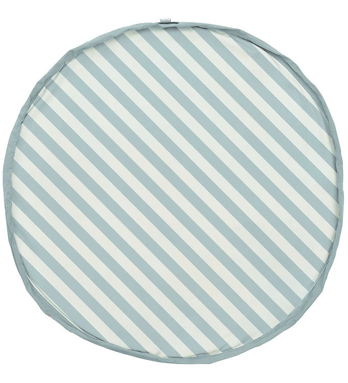 Play&Go Legetøjstæppe - Ø140 cm - Stripes Green