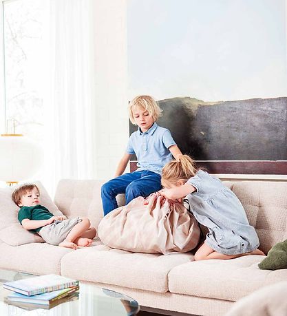 Play&Go Legetøjstæppe - Ø140 cm - Stripes Pink