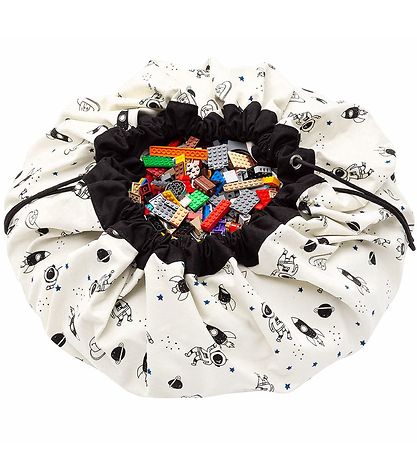 Play&Go Legetøjstæppe - Ø140 cm - Space Glow Play&Go Legetøjstæppe - Ø140 cm - Space Glow