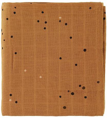 Done By Deer Babysvøb - 120x120 - 2-pak - Dreamy Dots - Mustard