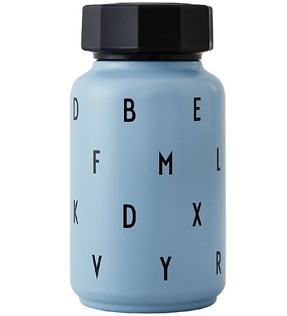 Design Letters Termoflaske m. Sugerør - 330 ml - Blå