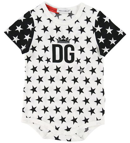 Dolce & Gabbana Bodyer k/æ - 3-pak - Hvid/Sort m. Stjerner