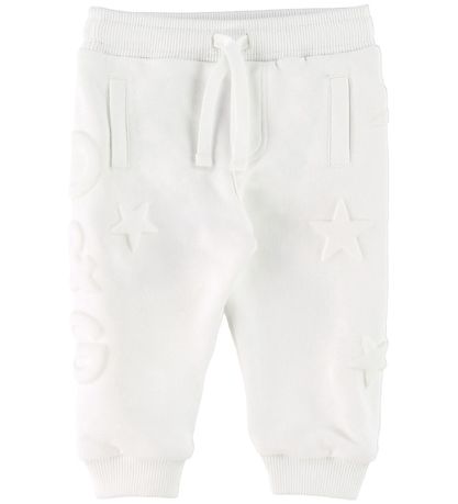 Dolce & Gabbana Sweatpants - Hvid m. Stjerner Dolce & Gabbana Sweatpants - Hvid m. Stjerner