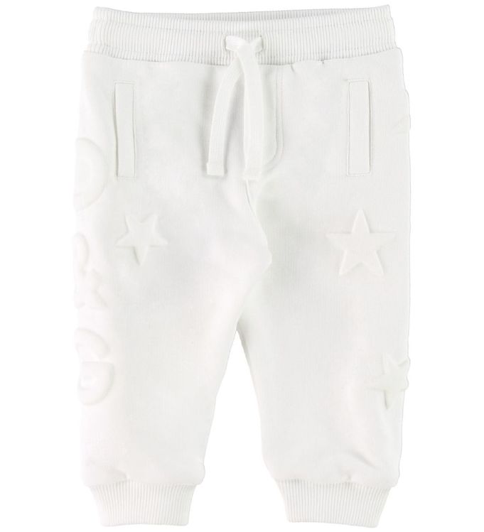 Dolce & Gabbana Sweatpants - Hvid m. Stjerner
