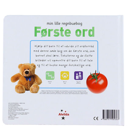 Alvilda Bog - Min Lille Regnbuebog - Første Ord - Dansk