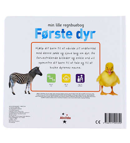 Alvilda Bog - Min Lille Regnbuebog - Første Dyr - Dansk