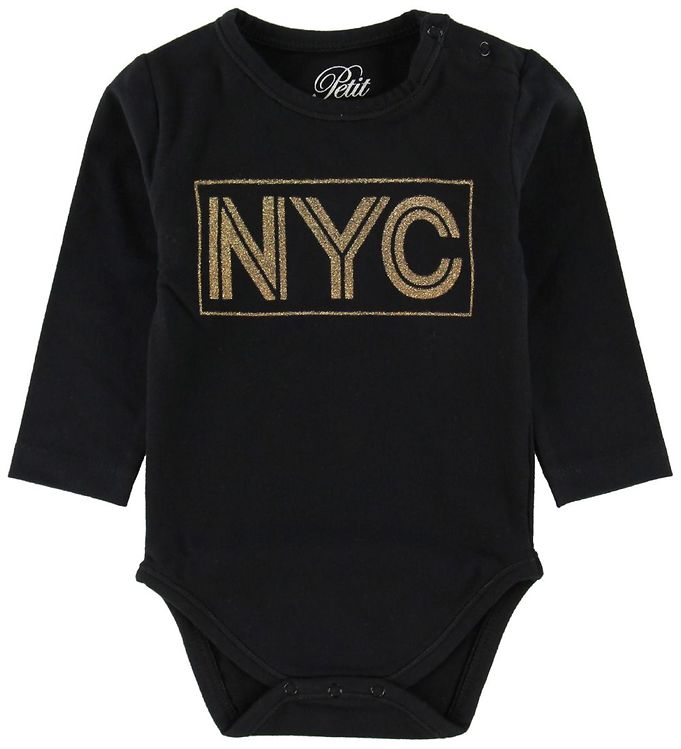Petit by Sofie Schnoor Body l/æ - NYC - Sort m. Glimmer