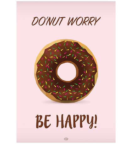 Citatplakat Plakat - A4 - Do´nut Worry