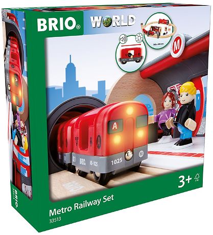 BRIO World Metrosæt - Rød 33513 BRIO World Metrosæt - Rød 33513