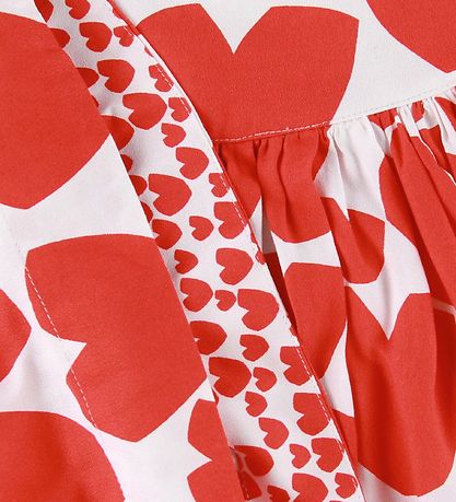 Stella McCartney Kids Nederdel - Hvid/Rød m. Hjerter