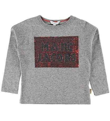 Little Marc Jacobs Blouse - Grey Melange w. Sequins Little Marc Jacobs Blouse - Grey Melange w. Sequins