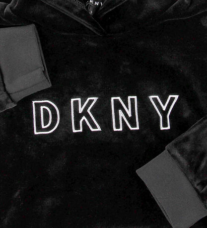 DKNY Velourkjole - Sort