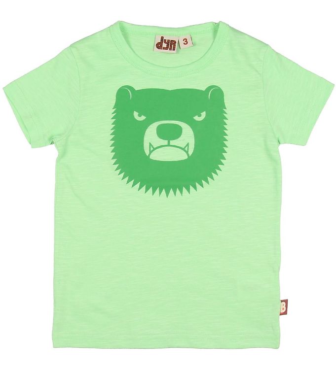 DYR T-shirt - Primate - Light Pistache Bjørn