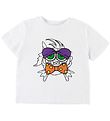 Stella McCartney Kids T-shirt - Hvid m. Fisk/Patches Stella McCartney Kids T-shirt - Hvid m. Fisk/Patches