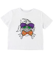 Stella McCartney Kids T-shirt - Hvid m. Fisk/Patches Stella McCartney Kids T-shirt - Hvid m. Fisk/Patches