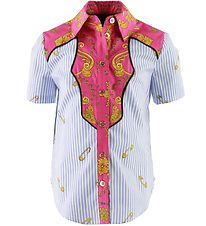 Versace Shirt - Light Blue/Pink Versace Shirt - Light Blue/Pink