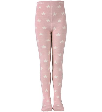 Melton Strumpfhosen - Wolle/Baumwolle - Rosa Melton Strumpfhosen - Wolle/Baumwolle - Rosa