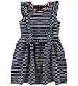 Tommy Hilfiger Kjole - Navy/Hvidstribet m. Flæser Tommy Hilfiger Kjole - Navy/Hvidstribet m. Flæser