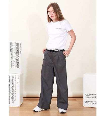 Designers Remix Bukser - Polyester/Uld - Jolene - Mørkegrå