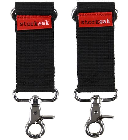 - Crochet pour poussette Pour Sac à Langer Storksak - Noir