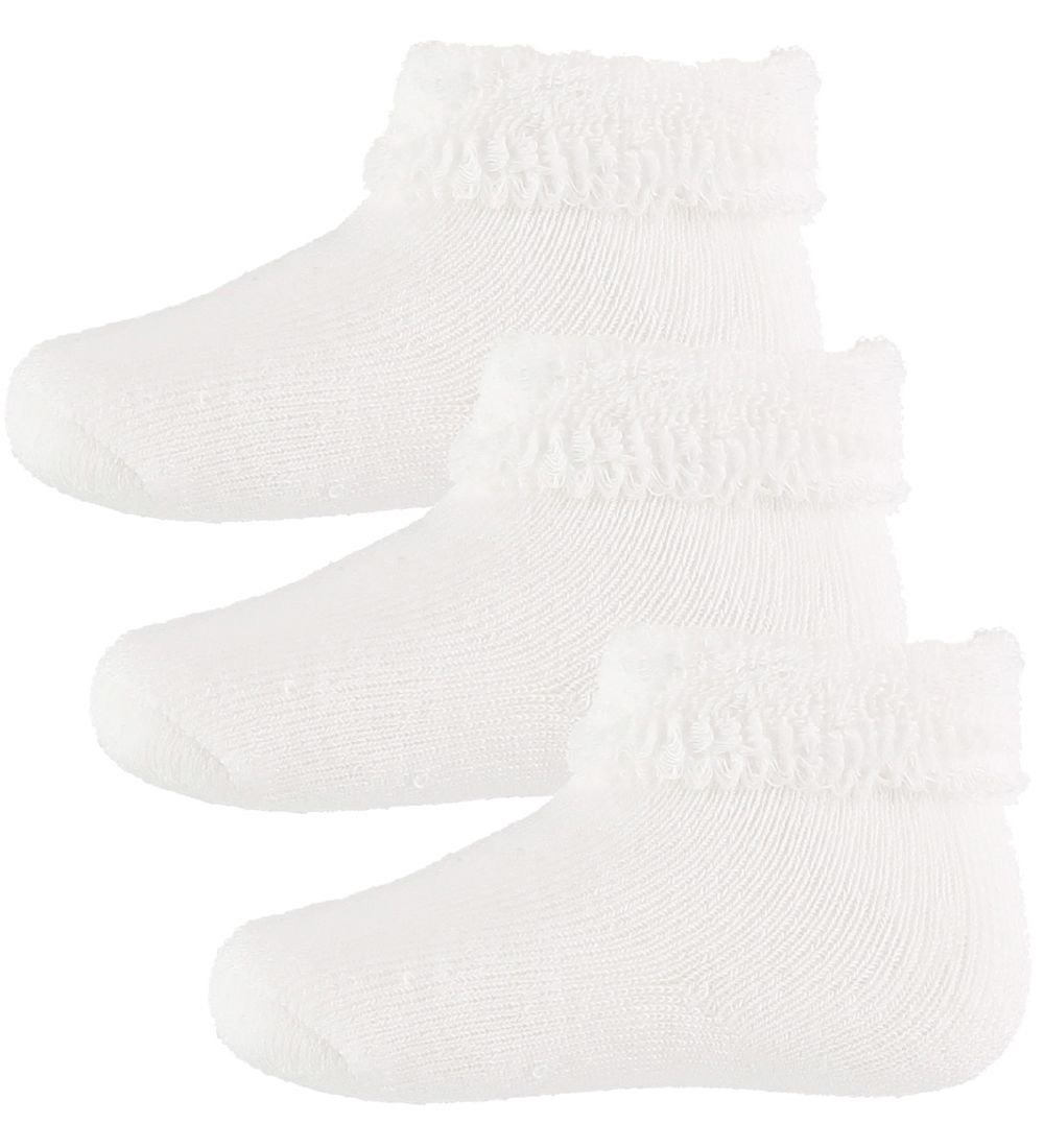 Melton Socken - 3er-Pack - Weiß - Melton - 13/14 - Socken