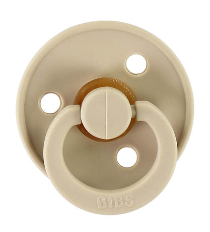 Bibs Colour Sutter - Str. 1 - 2-pak - Rund - Vanilla/Blush Bibs Colour Sutter - Str. 1 - 2-pak - Rund - Vanilla/Blush