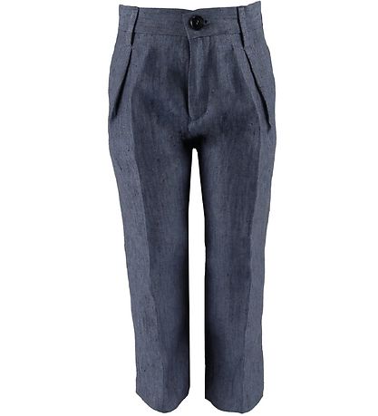 Emporio Armani Jakkesæt - Hør - Blåmeleret
