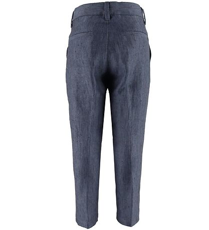 Emporio Armani Jakkesæt - Hør - Blåmeleret