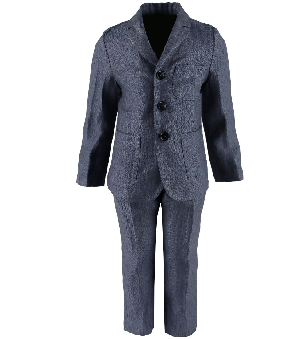 Costume Emporio Armani - Lin - Bleu Chin - Emporio Armani - 8 ans 128 - Costume 185 €