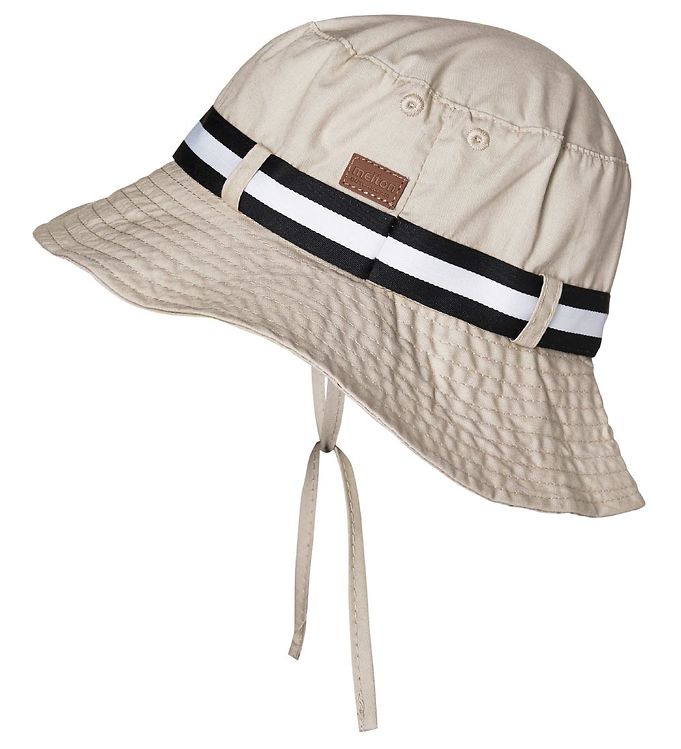 Melton Bøllehat - UV30 - Beige m. Bånd