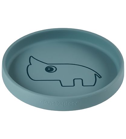 Done By Deer Tallerken - Silikone - Nozo - Blå Done By Deer Tallerken - Silikone - Nozo - Blå