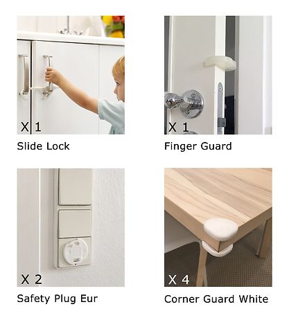 BabyDan Børnesikring - Supreme - 16 dele - Hvid BabyDan Børnesikring - Supreme - 16 dele - Hvid