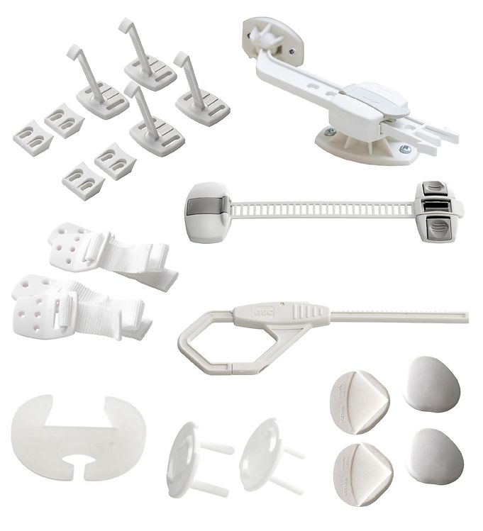 BabyDan Børnesikring - Supreme - 16 dele - Hvid