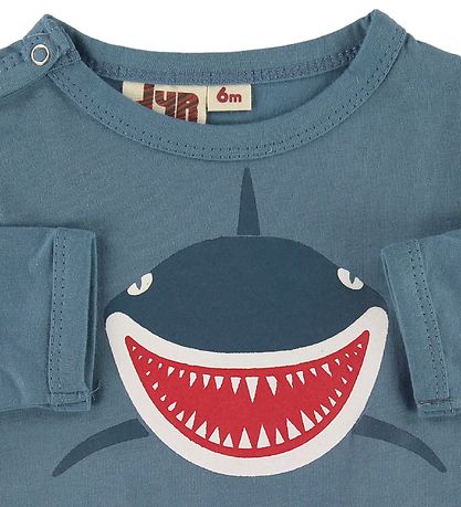 DYR Bluse - Critter - Grey Steel m. Haj