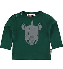 ANIMALS Blouse - Critter - Dark Bottle w. Rhino