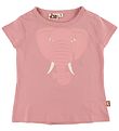 DYR T-shirt - DYRWildlife - Rose Glow m. Elefant DYR T-shirt - DYRWildlife - Rose Glow m. Elefant