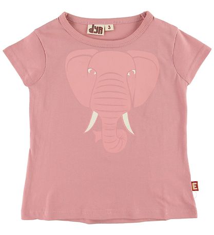 DYR T-shirt - DYRWildlife - Rose Glow m. Elefant DYR T-shirt - DYRWildlife - Rose Glow m. Elefant