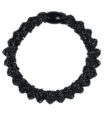 Elastique à Cheveux Kknekki - Gris Foncé Brillant av. Lace Elastique à Cheveux Kknekki - Gris Foncé Brillant av. Lace