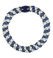 Kknekki Hair Tie - Dusty Blue/White Kknekki Hair Tie - Dusty Blue/White